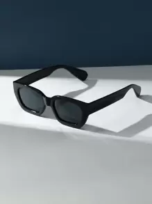 1 pieza Gafas de sol decorativas de moda de plástico cuadradas para mujer, accesorios de playa. Gafas de sol aptas para suéter, jeans, pantalones de chándal, sudadera con capucha, chaqueta, vestido y camisa de manga larga. Sombra elegante y con estilo para salidas familiares, viajes, vacaciones, verano, playa y al aire libre