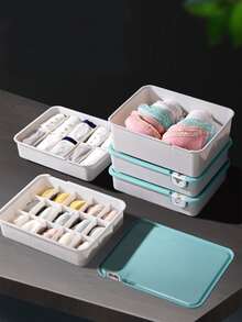 15-grid Underwear Storage Box Socks & Panties Separator Closet Organizer Random Color - Multicolor - View 2