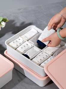 15-grid Underwear Storage Box Socks & Panties Separator Closet Organizer Random Color - Multicolor - View 4