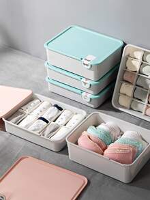 15-grid Underwear Storage Box Socks & Panties Separator Closet Organizer Random Color - Multicolor - View 10