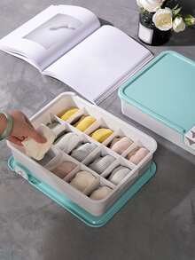 15-grid Underwear Storage Box Socks & Panties Separator Closet Organizer Random Color - Multicolor - View 3