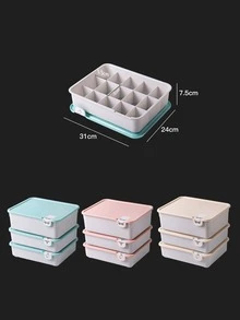 15-grid Underwear Storage Box Socks & Panties Separator Closet Organizer Random Color - Multicolor - View 11