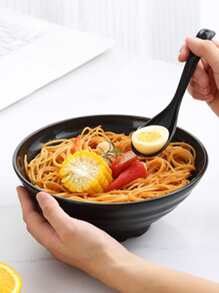 1pc Japanese Ramen Bowl Soup Bowl Christmas Gift - Black - View 7