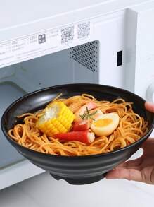 1pc Japanese Ramen Bowl Soup Bowl Christmas Gift - Black - View 8