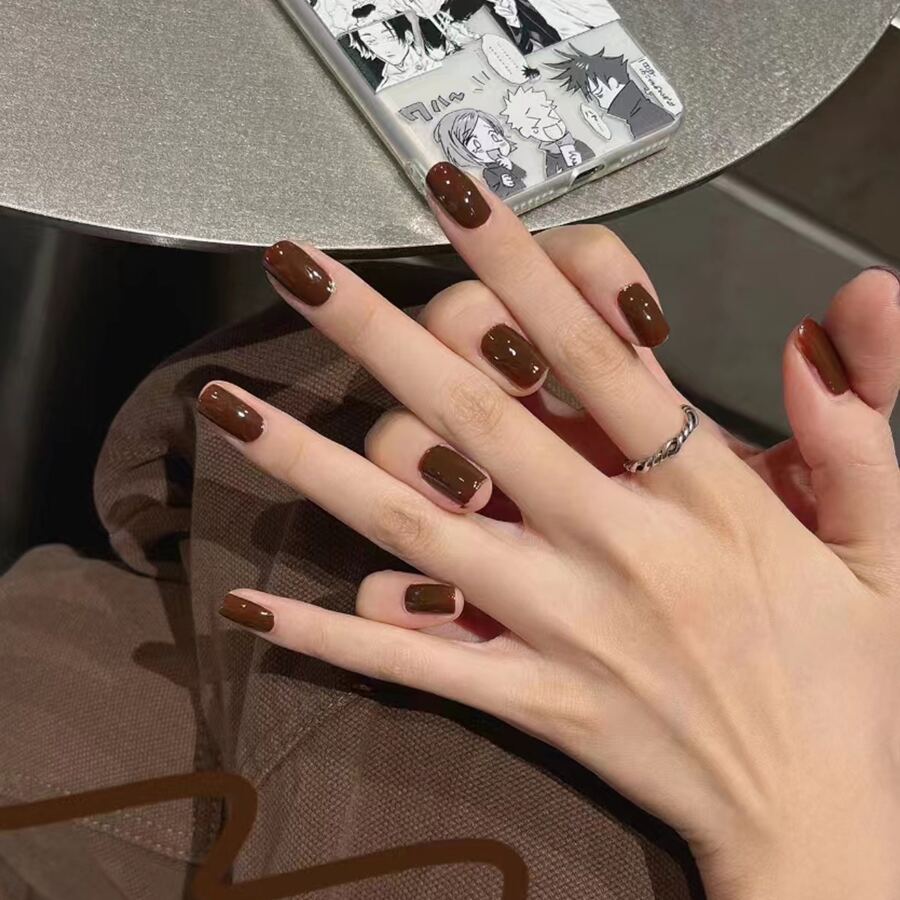 Esmalte de uñas uña barniz - Marrón - Ver 1