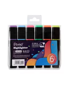 6/12pcs Fluorescent Highlighter Marker Pens, Multi-Color Neon Highlight Pens For Note Taking, Thick Tip, Suitable For Bullet Journals, Back To School - Multicolor - View 9