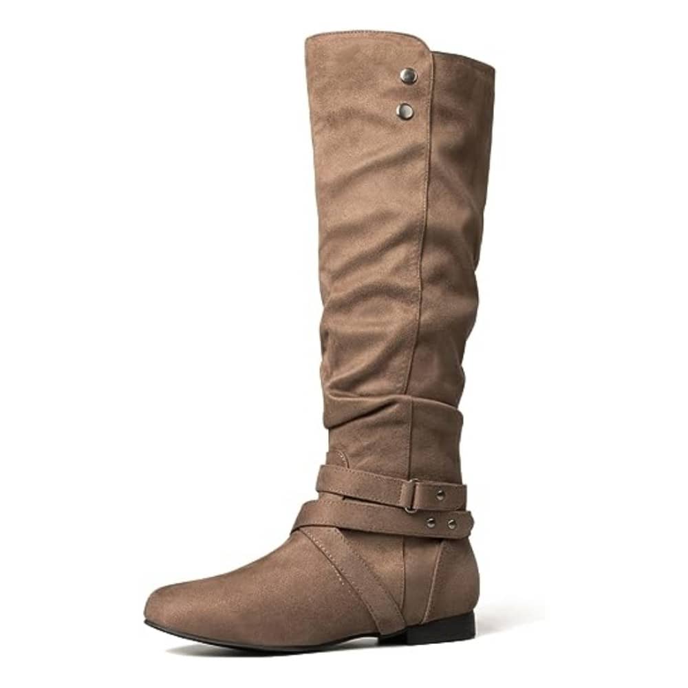 PENNYSUE Women Knee High Boots Warm Winter Ladies Boots Autumn And Winter - 棕色 - 查看 1