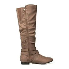 PENNYSUE Women Knee High Boots Warm Winter Ladies Boots Autumn And Winter - 棕色 - 查看 3