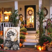 Garden Flags Double Sided for Outside,Halloween Pumpkin Yard Flags Garden Decor,Fall Watercolor Bird Small Garden Flag,Yard Decorations for Home Outdoor - Black - View 5