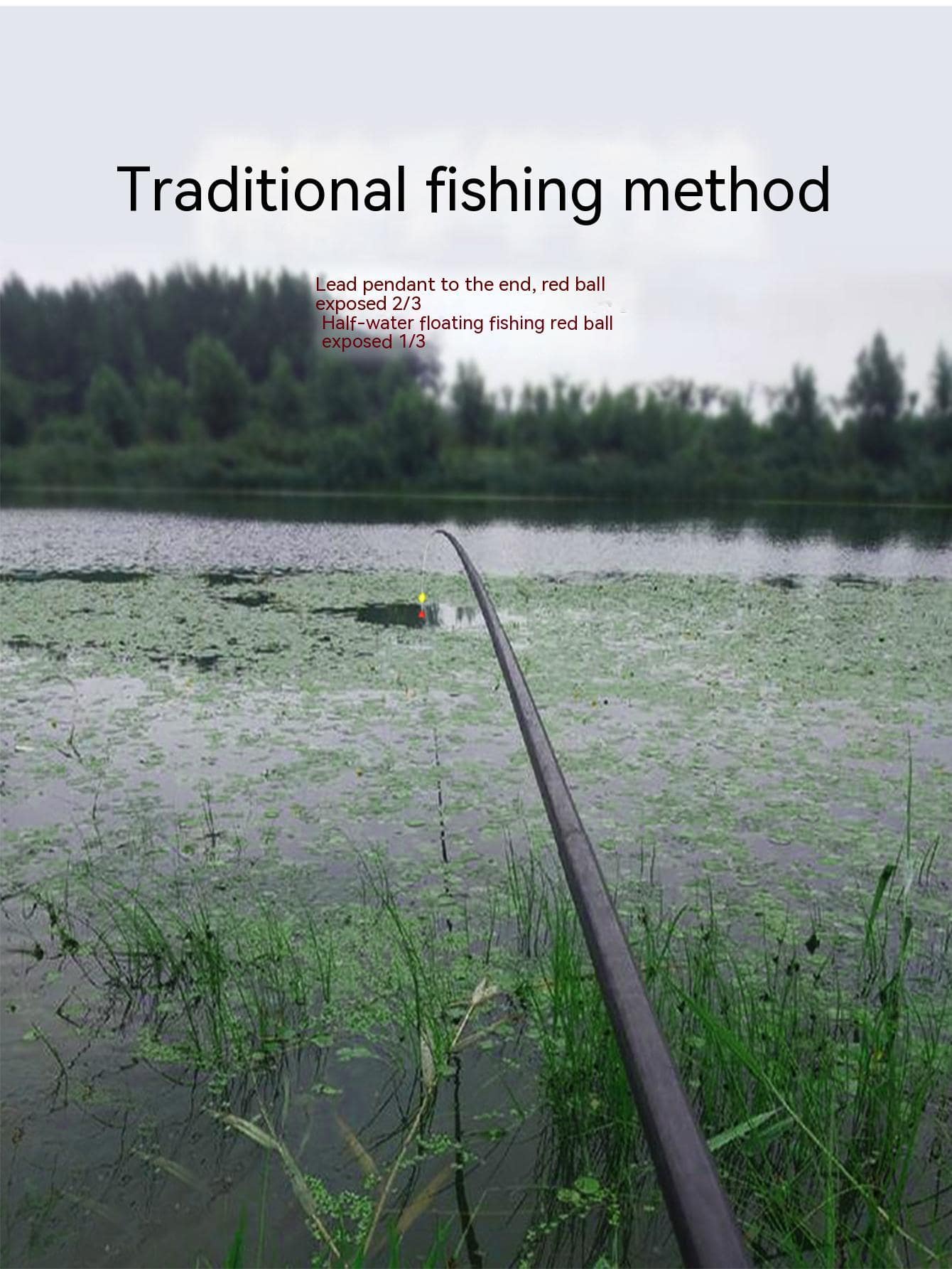 Lure Fishing Float Grass Carp Rig Set With 1m Leader, Complete Tench & Crucian Carp Line Set