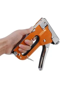6pcs/set Orange Color 3-in-1 Square U T Shaped Nail Gun With Anti-slip & Wear-resistant Features, Suitable For Woodworking And Diy - Orange - View 11