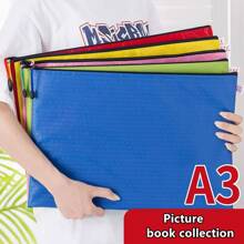 1 件綠色 A3 藝術收納袋,大號防水文件夾,藝術用品收納袋