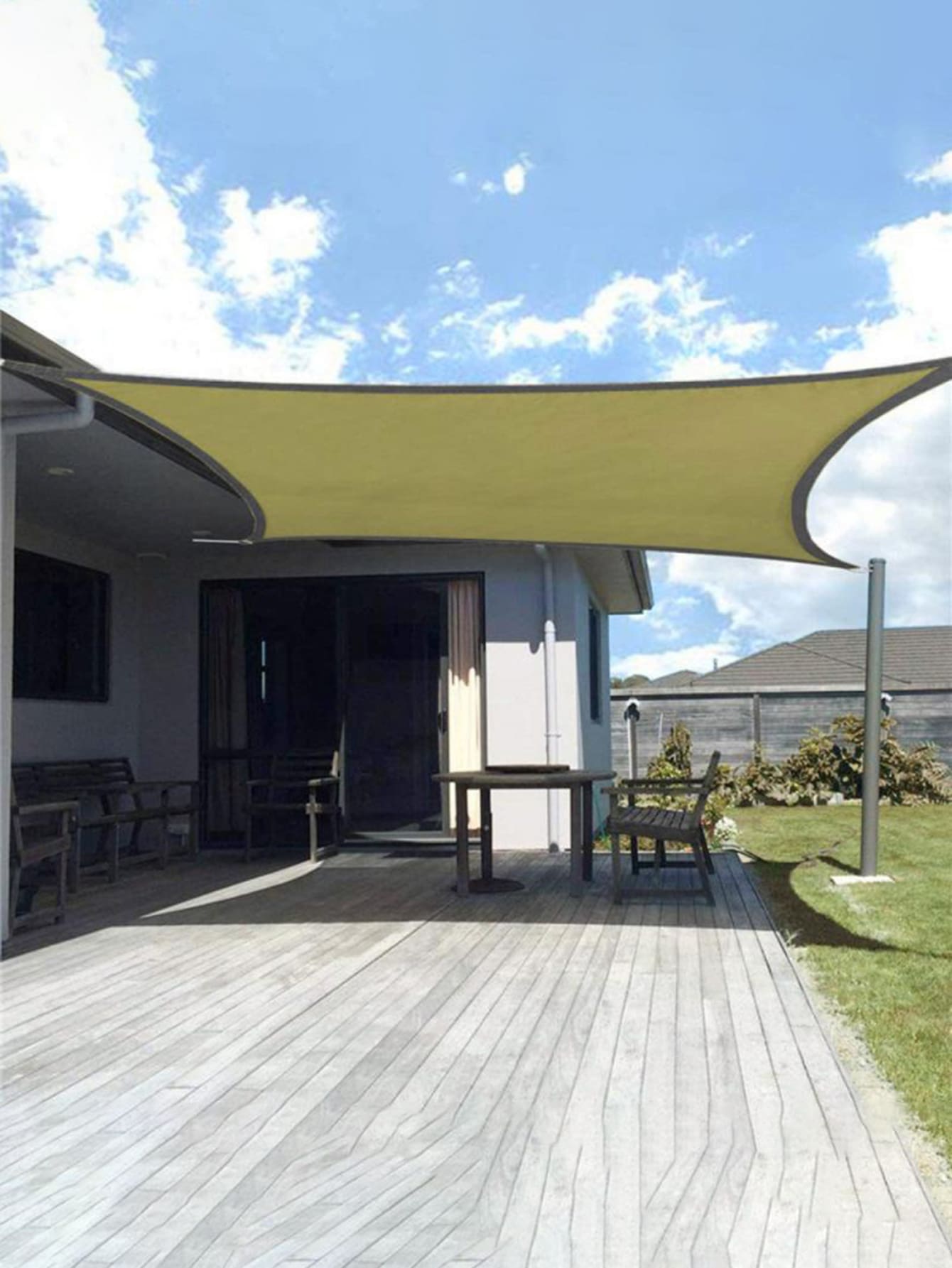 1入防水遮陽棚,戶外露營遮陽三角(四角)帆布簷篷