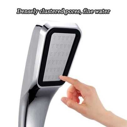 3件套可调节银色浴缸淋浴喷头，高压节水截止阀浴室工具浴室配件浴室工具