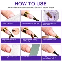 LIMEGIRL單體丙烯酸指甲液75毫升2x2.5盎司，用於丙烯酸粉-專業丙烯酸指甲液，無黃化配方的丙烯酸液單體指甲套件，用於丙烯酸指甲延伸 - 杏色 - 查看 4