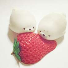 Seal Shaped Squishy Stress Relief Toy - White - View 5