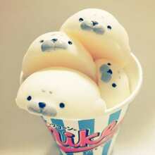 Seal Shaped Squishy Stress Relief Toy - White - View 10