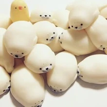 Seal Shaped Squishy Stress Relief Toy - White - View 8