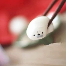 Seal Shaped Squishy Stress Relief Toy - White - View 2