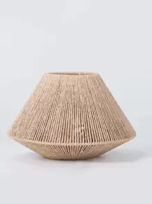 1pc Imitation Rattan Pendant Lamp Shade, Rattan Basket Chandelier Lamp Shade, Woven Lampshade Light Fixture Rattan Shade, For Home Restaurant Cafe Teahouse Decoration - Apricot - View 7