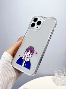 Figure Graphic Clear Phone Case - Clear - View 4