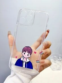 Figure Graphic Clear Phone Case - Clear - View 5