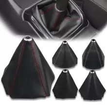 1pc Red Line Manual Shift Gear Dust Cover Suitable For All Cars - Red - View 1