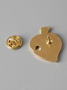 1pc Men's Leaf Shaped Badge Brooch Decoration - Multicolor - View 4
