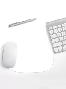 A Minimalist, Waterproof, Easy-to-clean Mouse Pad In Triangular-oval Shape That Has A Non-slip Suede Base And Can Be Used On Both Sides.
