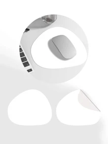 A Minimalist, Waterproof, Easy-to-clean Mouse Pad In Triangular-oval Shape That Has A Non-slip Suede Base And Can Be Used On Both Sides.