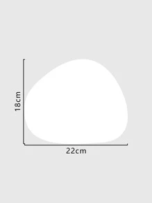 A Minimalist, Waterproof, Easy-to-clean Mouse Pad In Triangular-oval Shape That Has A Non-slip Suede Base And Can Be Used On Both Sides.