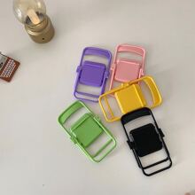 Cute Chair Model Foldable Desktop Decoration Phone Stand Pink - Pink - View 4