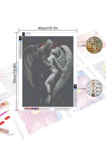 Painting diamante DIY 5D buio colorato teschio , angelo coppia , mosaico con ricamo arte puzzle diamante con ricamo regalo