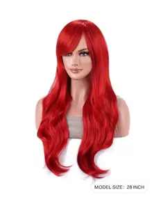 Anime Cosplay Wig Long Curly Hair 70cm, For Multiple Characters - Red - View 5
