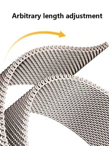 1条男女通用米兰尼斯不锈钢磁性网状表带，兼容 S10 46mm 42mm 44mm 40mm 45mm 41mm 38mm Ultra 2 49mm，奢华金属表带，适用于Series 11 10 9 8 7 SE 6 5 4 3，女士精美礼物