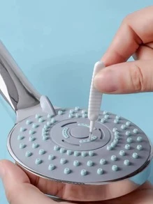 10pcs/Set Multifunctional Cleaning Brush For Shower Head Holes And Crevices - White - View 1