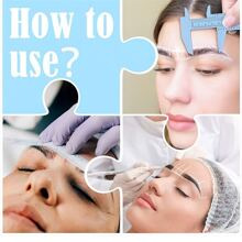 2 Sets White Tattoo & Permanent Makeup Skin Marker Pens, Eyebrow Pencils & Positioning Measuring Tool For Plastic Surgery,Makeup,Cheap,Room Decor,Vanity,Travel,Bedroom,Makeup Accessories