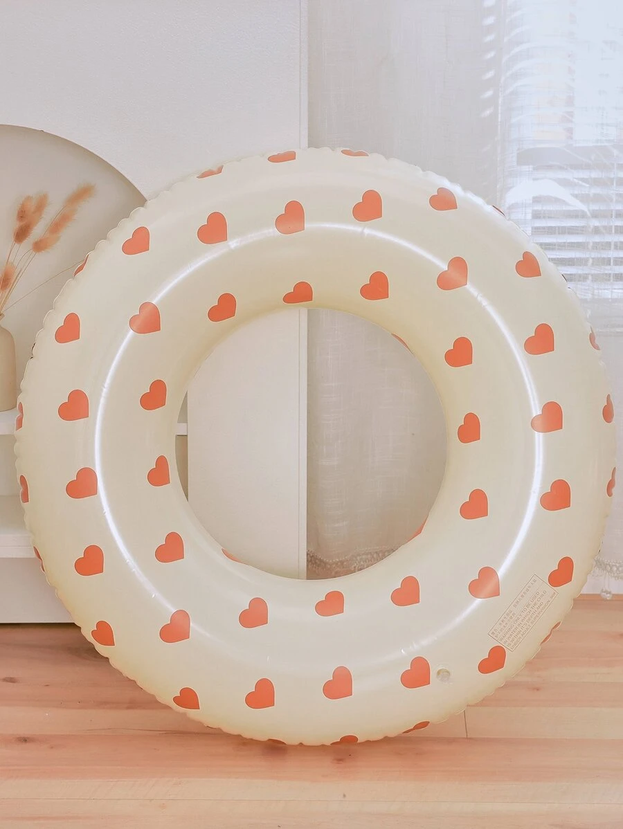 1入組PVC心形游泳圈 - 彩色 - 查看 1