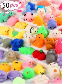 50pcs Random Style Mochi Squishy Toys - Multicolor - View 1
