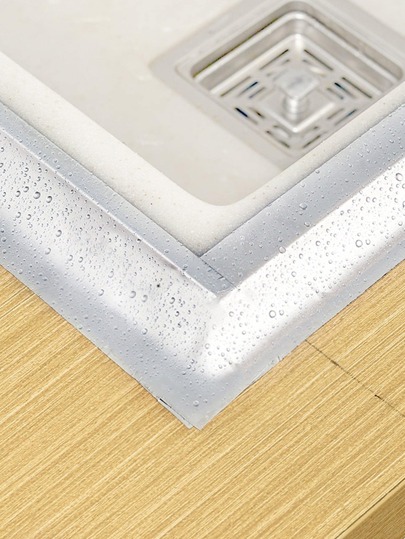 1pc Aluminum Foil Kitchen Sink Waterproof Sticker Anti-Mildew Sealing Strip Tape For Seam Of Sink, Stove And Countertop, Stickers, Wall Decal, Vinyl Decal For Home Decorations, Spring Decoration Items Refresh Your Home, Festival Decoration Stickers Gifts Birthday Graduation