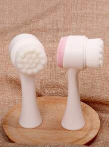 1 cái 2 trong1 Silicone Hai bên Bàn chải làm sạch da mặt & 1 Miếng Trang trí Bow Băng đô tắm Mềm mại Dễ thương Dây buộc tóc trong bồn tắm Đối với Phòng tắm Và Trang điểm - Nhiều màu - Xem 6