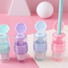 1個隨機創意雙功能削鉛筆器和橡皮筆擦,學生文具獎品禮物