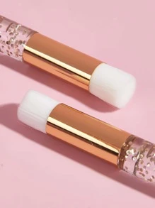 10pcs Eyelash Cleansing Brush, Glitter Handle Solid Color Cleaning Brush For Lashes, Nose And Pores Deep Cleaning Brush Suitable For Facial Cleansing Peel Off Blackhead Brush Remover Tool,Skincare,Room Decor,Home Decor,Bedroom Decor,Bathroom,Christmas Gifts,Bathroom Decor,Travel,Travel Stuff,Wedding,Christmas Party,Mom Gifts,Home,Room,House Decor,Christmas Gift,Gifts For Mom,Birthday,Pink Room Decor,Living Room Decor,Bedroom,Gifts For Men,Dad Gifts,Mushroom,New Years,Mom,Accessories,Gifts For Dad,Friends,Funny Gift - Silver - View 5