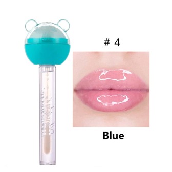 6 Colors Lollipop Colored Glass Lip Gloss, Jelly Lip Oil With Moisturizing Effect & Glossy Finish