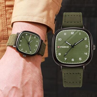 SYNOKE Reloj De Cuarzo Vintage De Moda Para Hombre