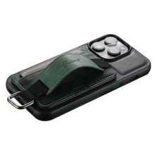 Suteni Custodia per telefono porta carte con cinturino da polso in PU compatibile con dispositivi Apple/samsung/google/huawei/oneplus/xiaomi/Xperia - nero - Visualizzare 7