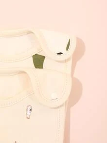 2入組嬰兒瓶和餅乾印花織物圍兜成套工具適用於日常使用 - 彩色 - 查看 3