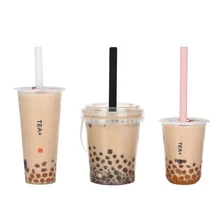 1pc White 10 Inch Silicone Boba Straw With Cleaning Brush And Storage Container, Extra Wide Smoothie/ Bubble Tea/ Tapioca Pearl Straws - White - View 7