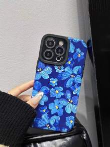 Floral Phone Case - Blue - View 1