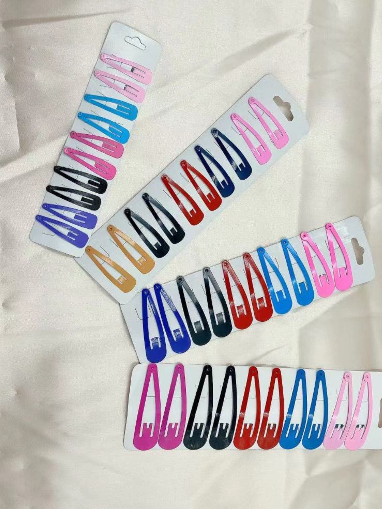 Presilhas de cabelo casuais para uso diário em penteados casuais para meninas - Multicolorido - Visão 1